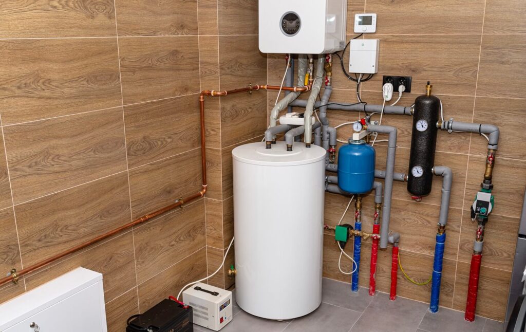 modern gas boiler