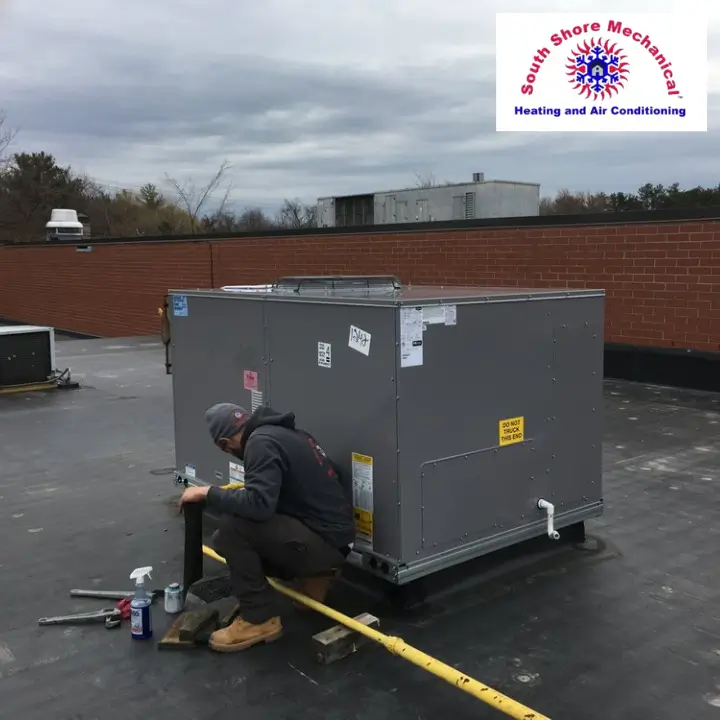 HVAC maintenance in a comemrcial office building